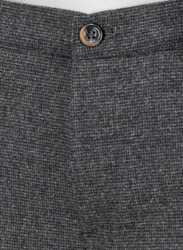 ALBERTO Hose, Slim Fit, Wolle waschbar, anthrazit meliert^ Hosen