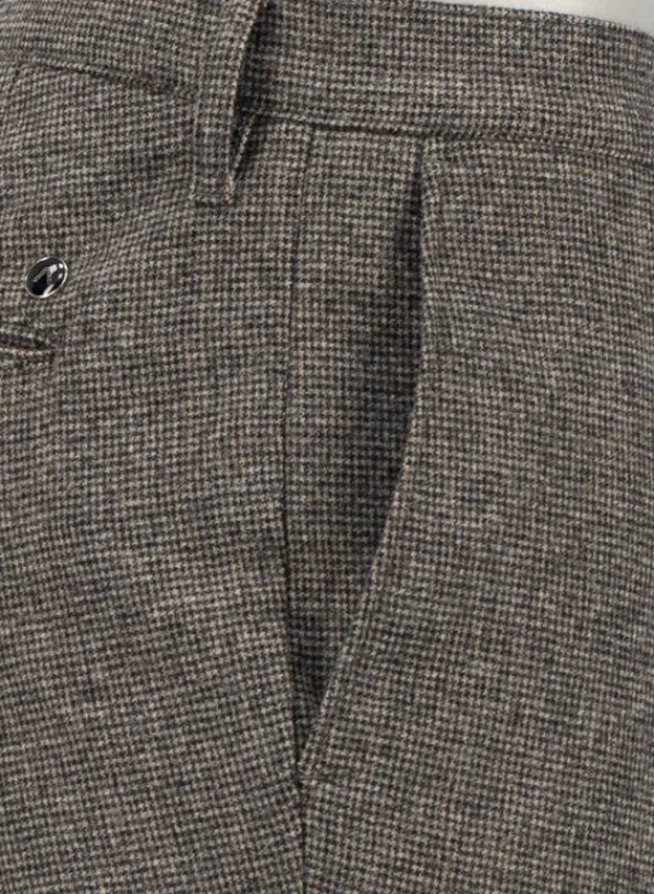 ALBERTO Hose, Slim Fit, Wolle waschbar, greige meliert^ Hosen