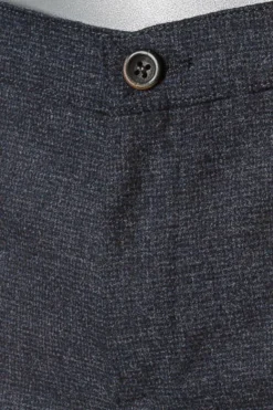 ALBERTO Hose, Slim Fit, Wolle waschbar, navy meliert^ Dressy|Hosen