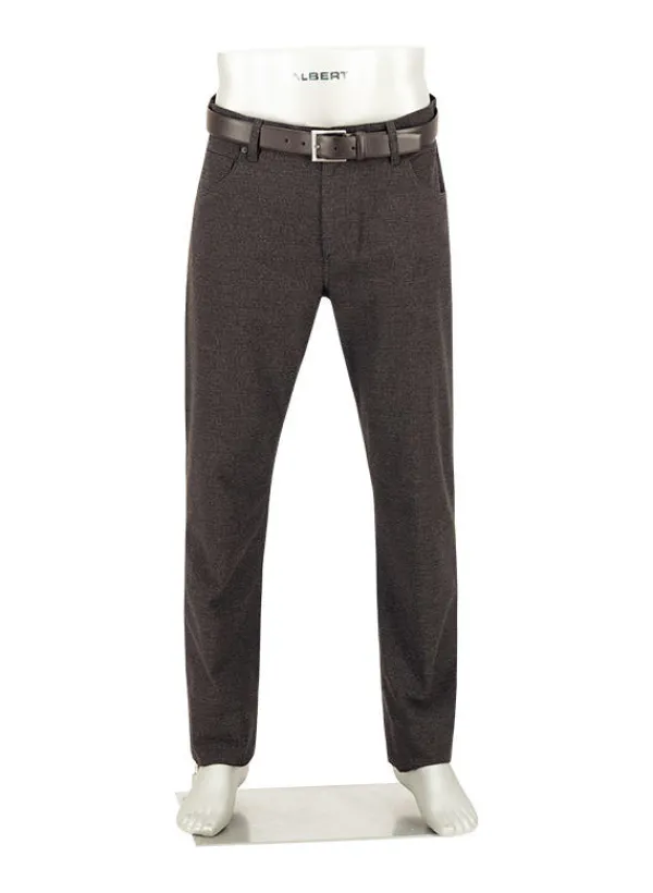 ALBERTO Hose Stone, Modern Fit, Baumwoll-Stretch, anthra-schoko^ Hosen