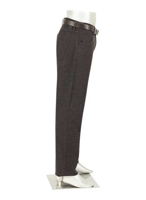 ALBERTO Hose Stone, Modern Fit, Baumwoll-Stretch, anthra-schoko^ Hosen