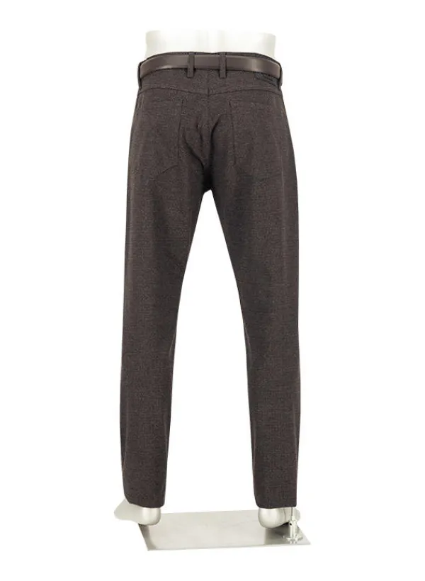 ALBERTO Hose Stone, Modern Fit, Baumwoll-Stretch, anthra-schoko^ Hosen