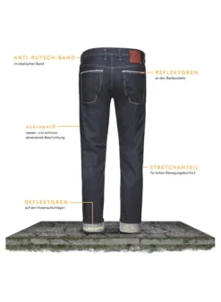 ALBERTO Jeans Bike, Regular Fit, Baumwolle T400® 10oz, graphit^ Bike|Jeans