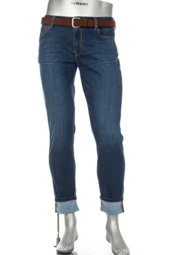 ALBERTO Jeans BikeSpeed, Slim Fit, Baumwoll-Stretch Coolmax®, mittelblau^ Bike|Jeans