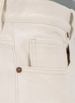 ALBERTO Jeans Jive, Wide Fit, Baumwoll-Stretch cropped, creme^ Alles Weiss|Jeans