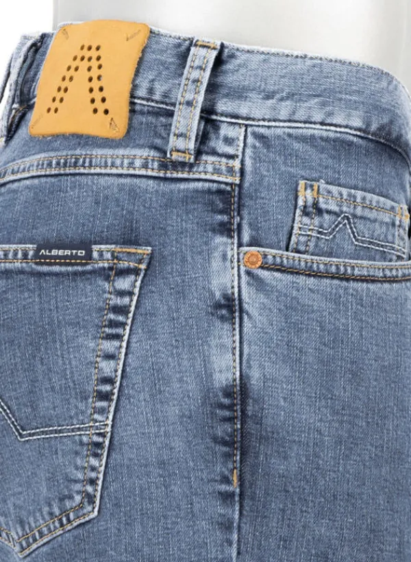 ALBERTO Jeans Pipe, Regular Fit, Baumwoll-Stretch, blau^ Jeans