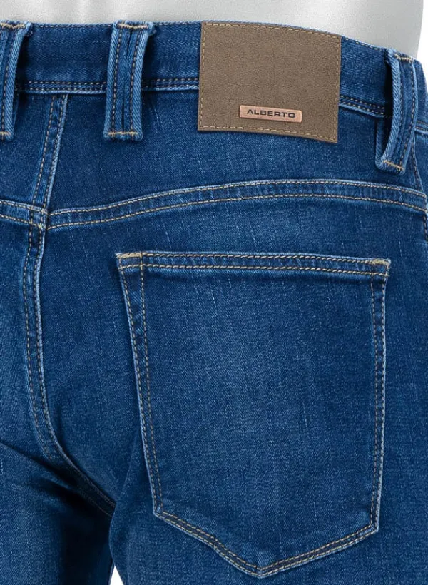 ALBERTO Jeans Pipe, Regular Fit, Baumwolle T400®, dunkelblau^ Jeans