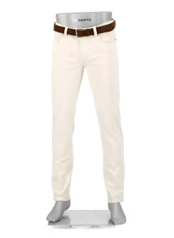ALBERTO Jeans Pipe, Regular Fit, Baumwoll-Stretch, creme^ Jeans