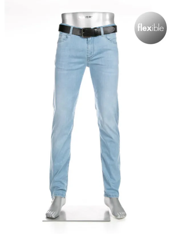 ALBERTO Jeans Pipe, Regular Fit, Baumwolle-Tencel™, hellblau^ Jeans