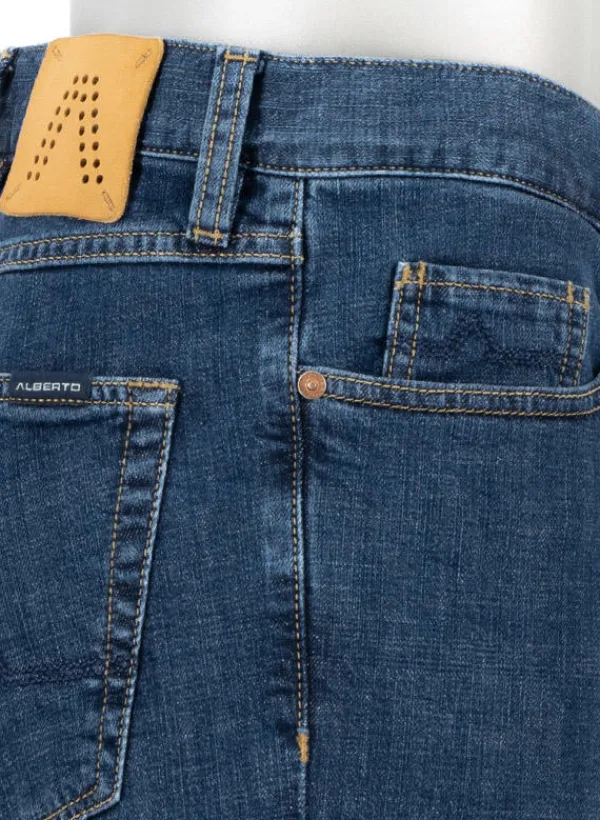 ALBERTO Jeans Pipe, Regular Fit, Baumwoll-Stretch, dunkelblau^ Jeans