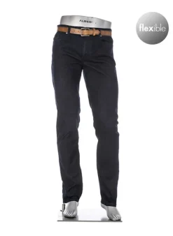 ALBERTO Jeans Pipe, Regular Fit, Baumwoll-Stretch COOLMAX®, dunkelblau^ Jeans|Premium Business Jeans