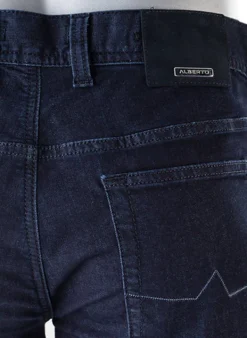 ALBERTO Jeans Pipe, Regular Fit, Baumwoll-Stretch COOLMAX®, dunkelblau^ Jeans|Premium Business Jeans
