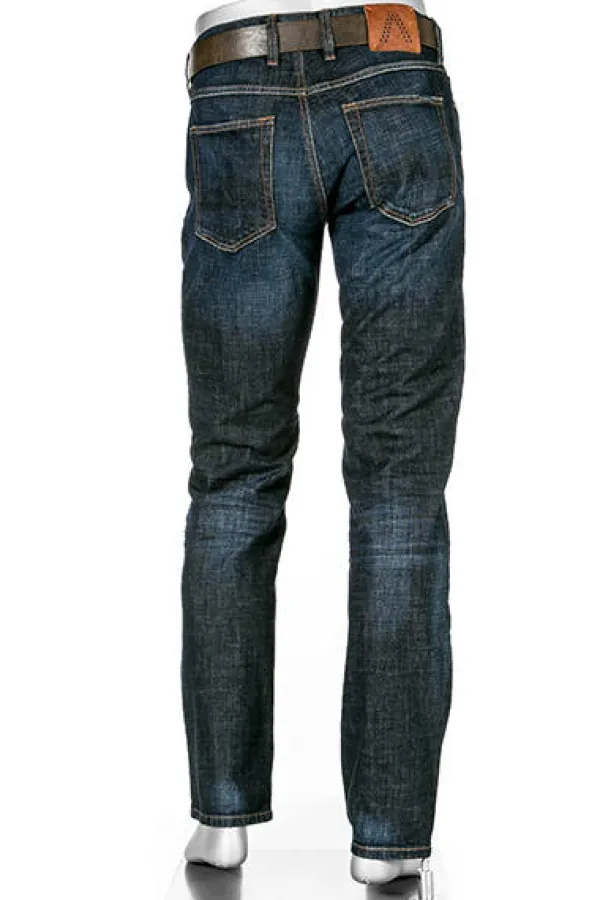 ALBERTO Jeans Pipe, Regular Fit, Baumwoll-Stretch 11oz, dunkelblau^ Jeans