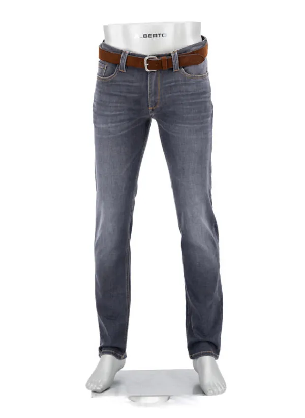 ALBERTO Jeans Pipe, Regular Fit, Baumwolle T400®, dunkelgrau^ Jeans