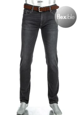 ALBERTO Jeans Pipe, Regular Fit, Baumwolle T400® 10oz, anthrazit^ Jeans