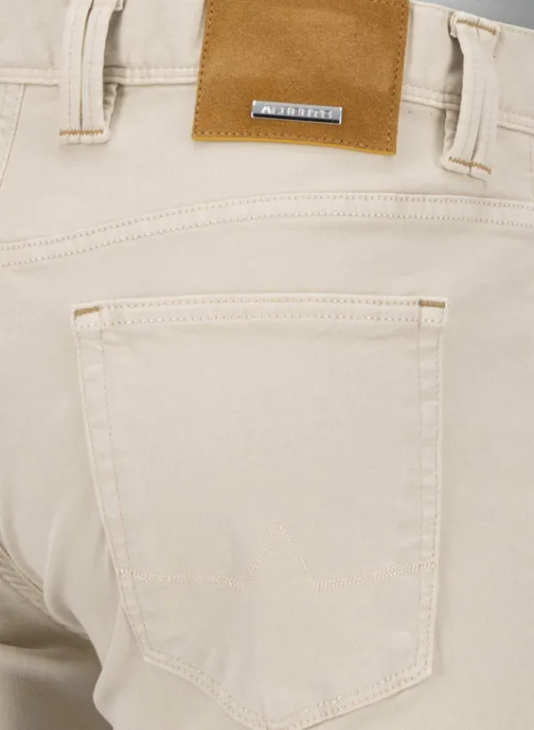 ALBERTO Jeans Pipe, Regular Fit, Baumwolle T400®, hellbeige^ Jeans