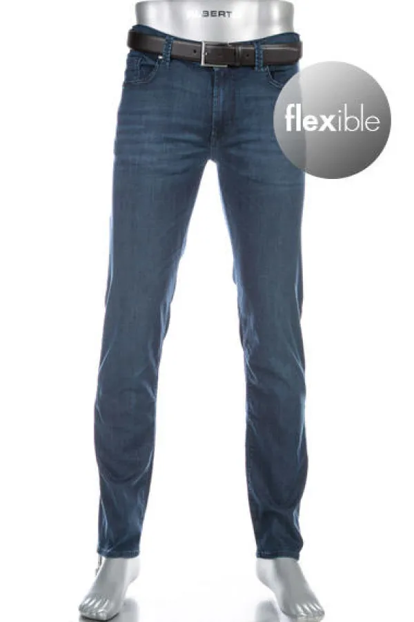 ALBERTO Jeans Pipe, Regular Fit, Baumwolle-Tencel™, dunkelblau^ Jeans