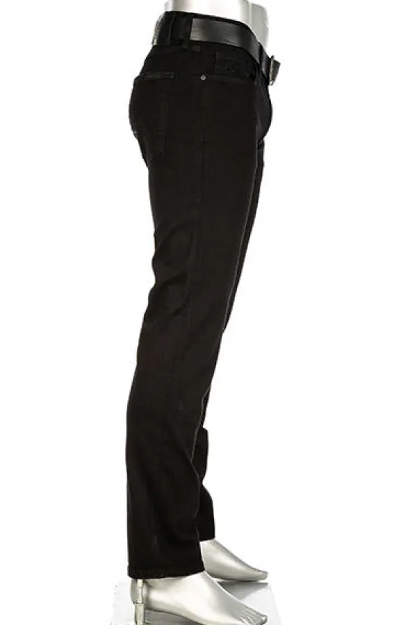 ALBERTO Jeans Pipe, Regular Fit, Baumwolle T400® 12oz, schwarz^ Jeans
