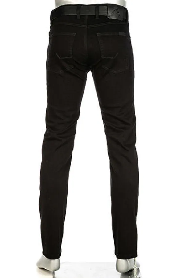 ALBERTO Jeans Pipe, Regular Fit, Baumwolle T400® 12oz, schwarz^ Jeans