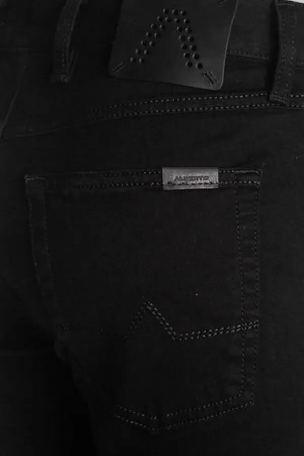 ALBERTO Jeans Pipe, Regular Fit, Baumwolle T400® 12oz, schwarz^ Jeans