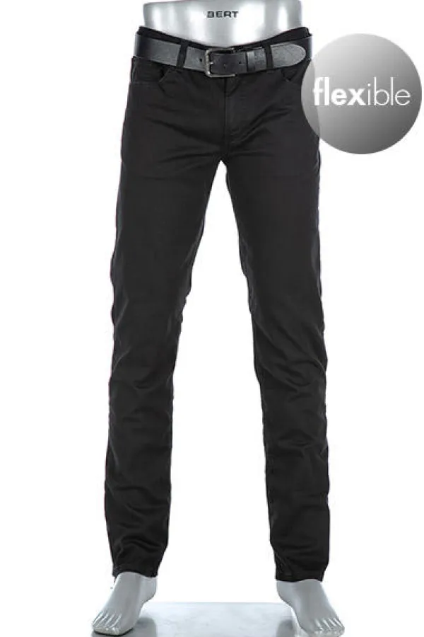 ALBERTO Jeans Pipe, Regular Fit, Baumwoll-Stretch COOLMAX®, schwarz^ Jeans|Premium Business Jeans