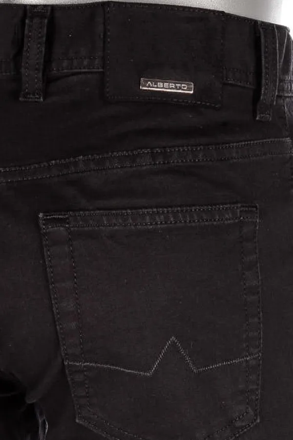 ALBERTO Jeans Pipe, Regular Fit, Baumwoll-Stretch COOLMAX®, schwarz^ Jeans|Premium Business Jeans
