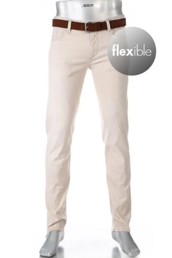 ALBERTO Jeans Pipe, Regular Fit, Baumwolle-Tencel™, beige^ Jeans