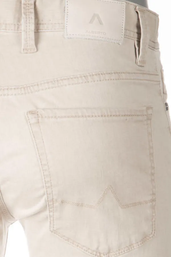 ALBERTO Jeans Pipe, Regular Fit, Baumwolle-Tencel™, beige^ Jeans