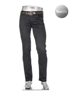 ALBERTO Jeans Pipe, Regular Slim Fit, Baumwolle T400®, anthrazit^ Jeans|Premium Business Jeans