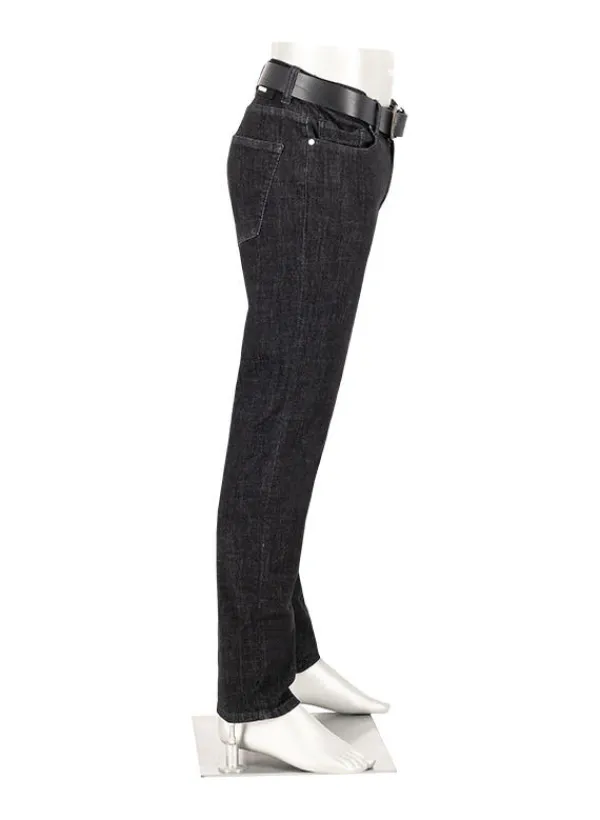 ALBERTO Jeans Pipe, Slim Fit, Baumwolle T400®, schwarz^ Jeans|Premium Business Jeans