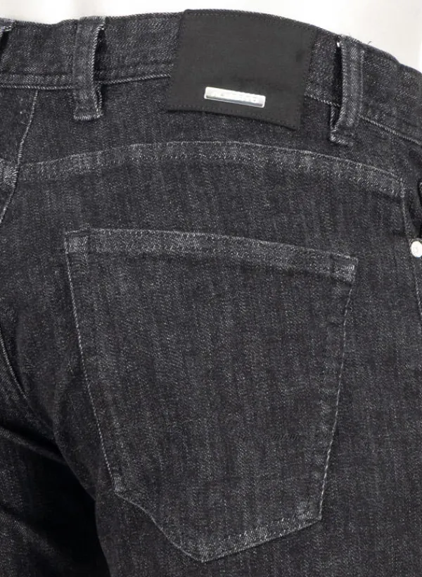 ALBERTO Jeans Pipe, Slim Fit, Baumwolle T400®, schwarz^ Jeans|Premium Business Jeans