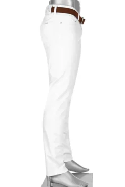 ALBERTO Jeans, Regular Fit, Baumwolle T400, weiß^ Alles Weiss|Jeans