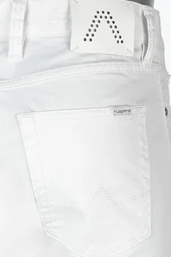 ALBERTO Jeans, Regular Fit, Baumwolle T400, weiß^ Alles Weiss|Jeans