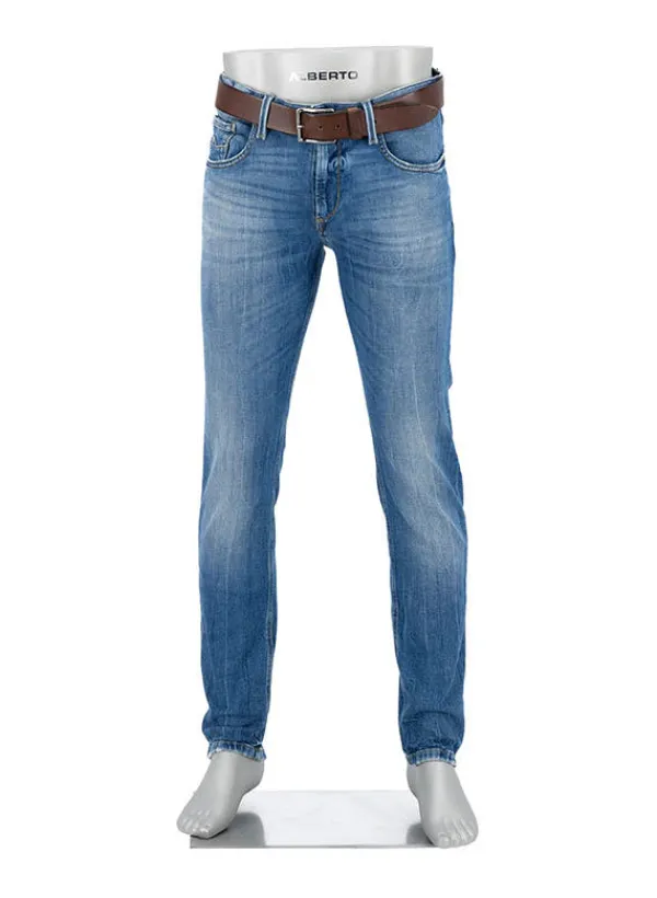 ALBERTO Jeans Slipe, Tapered Fit, Bio Baumwoll-Stretch, blau^ Jeans