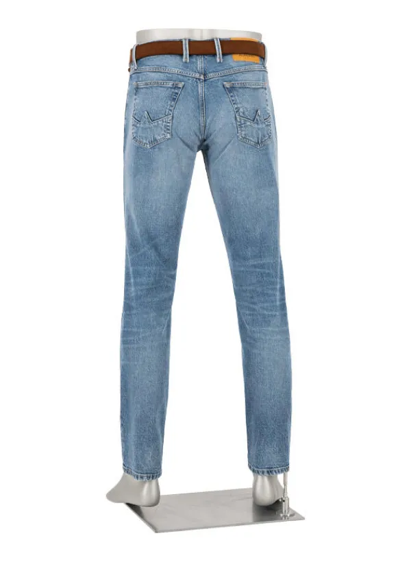 ALBERTO Jeans Slipe, Tapered Fit, Baumwoll-Stretch, hellblau^ Jeans