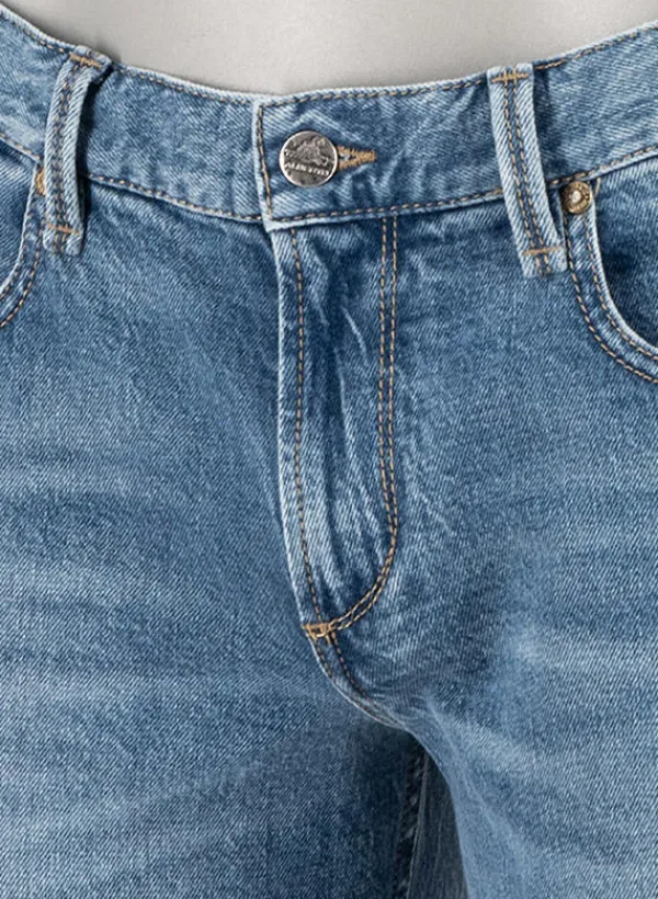 ALBERTO Jeans Slipe, Tapered Fit, Baumwoll-Stretch, hellblau^ Jeans