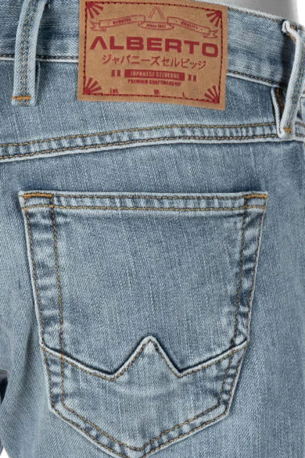 ALBERTO Jeans Slipe, Tapered Fit, Japan Denim, jeansblau^ Jeans