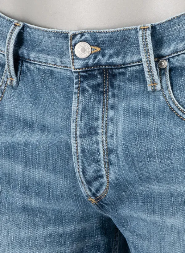 ALBERTO Jeans Slipe, Tapered Fit, Japan Denim, hellblau^ Jeans
