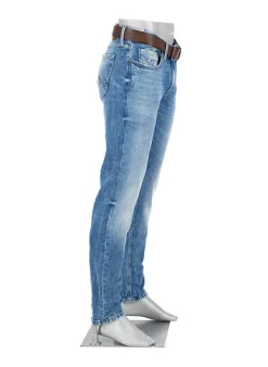 ALBERTO Jeans Slipe, Tapered Fit, Organic Denim, blau^ Jeans