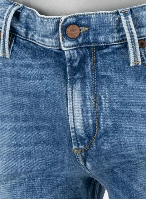 ALBERTO Jeans Slipe, Tapered Fit, Organic Denim, blau^ Jeans