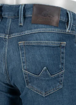 ALBERTO Jeans Slipe, Tapered Fit, Organic Denim, dunkelblau^ Jeans