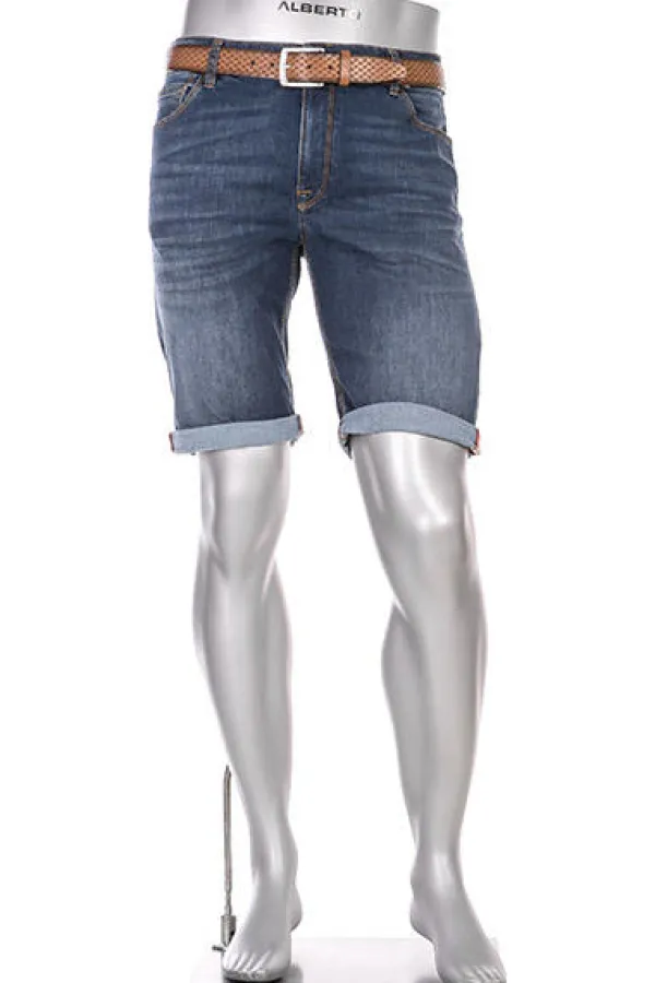 ALBERTO Jeansshorts BikeSpeed, Regular Fit, Baumwoll-Stretch Coolmax®, mittelblau^ Bike|Jeans