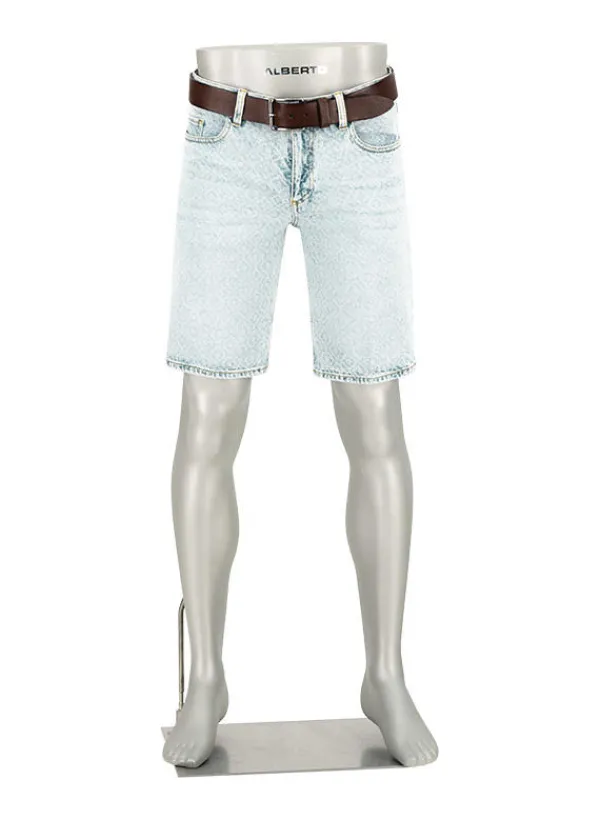 ALBERTO Jeansshorts Pipe, Regular Fit, Baumwoll-Stretch, hellblau^ Jeans
