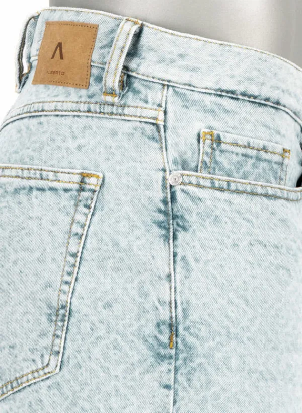 ALBERTO Jeansshorts Pipe, Regular Fit, Baumwoll-Stretch, hellblau^ Jeans