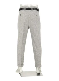 ALBERTO Mini Oxford, Ted-C, Wide Fit, Wolle cropped, grau^ Hosen