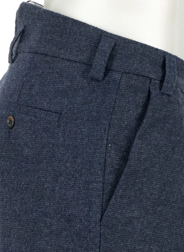 ALBERTO Mini Oxford, Ted-C, Wide Fit, Wolle cropped, navy^ Hosen
