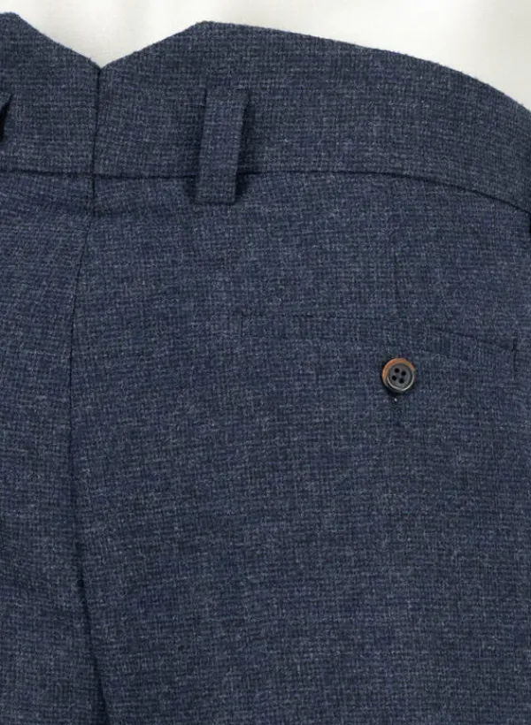 ALBERTO Mini Oxford, Ted-C, Wide Fit, Wolle cropped, navy^ Hosen