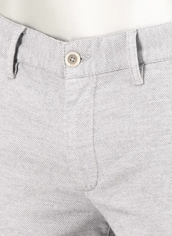 ALBERTO New Wool Look, Lou, Regular Fit, Baumwoll-Stretch, hellgrau meliert^ Hosen