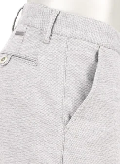 ALBERTO New Wool Look, Lou, Regular Fit, Baumwoll-Stretch, hellgrau meliert^ Hosen