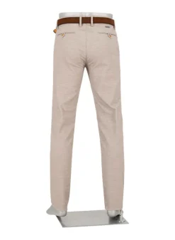 ALBERTO New Wool Look, Lou, Regular Fit, Baumwoll-Stretch, ecru-greige meliert^ Hosen